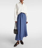 Loro Piana Linen midi skirt