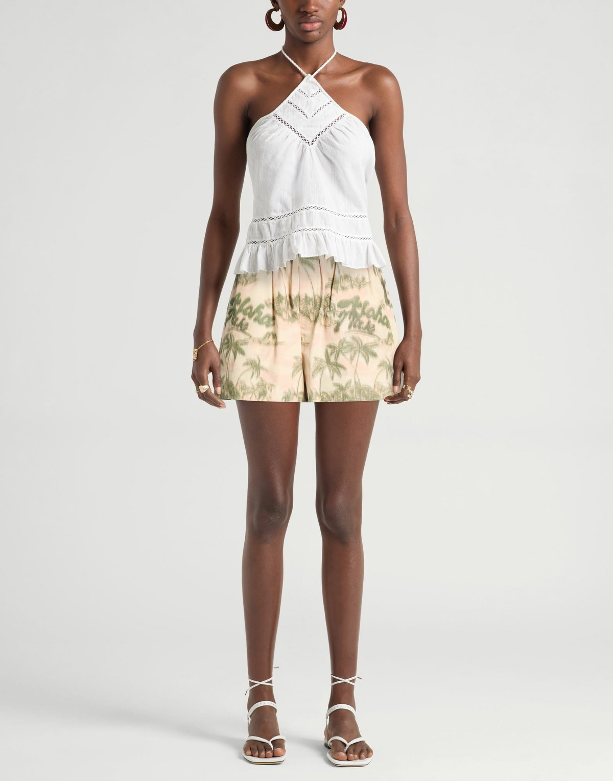 Maje Womens Shorts & Bermuda Shorts Sand