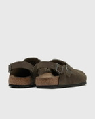 Birkenstock Tokio Suede Leather Green Mens Sandals & Slide