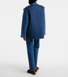 Blazé Milano Suffolk quilted denim vest