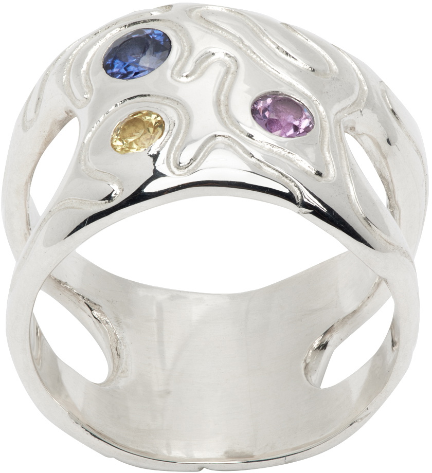 octi Silver Globe 02 Ring