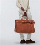 Brunello Cucinelli - Grained leather duffel bag