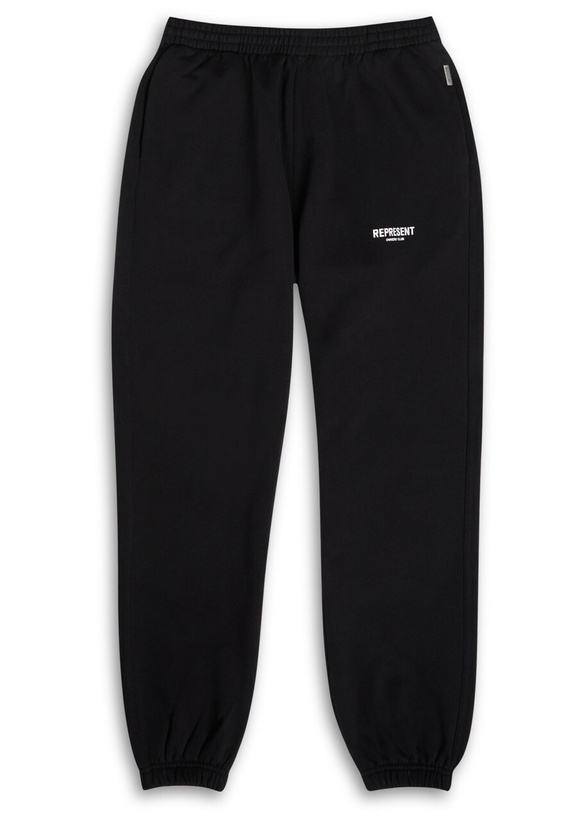Photo: Represent Owners Club Logo-print Cotton Sweatpants Black