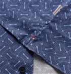 Orlebar Brown - Travis Nerano Slim-Fit Camp-Collar Cotton and Linen-Blend Shirt - Blue