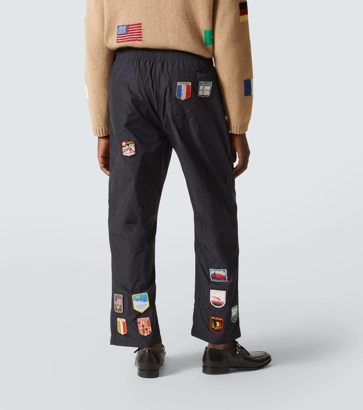 Bode Interrail embroidered wide-leg pants