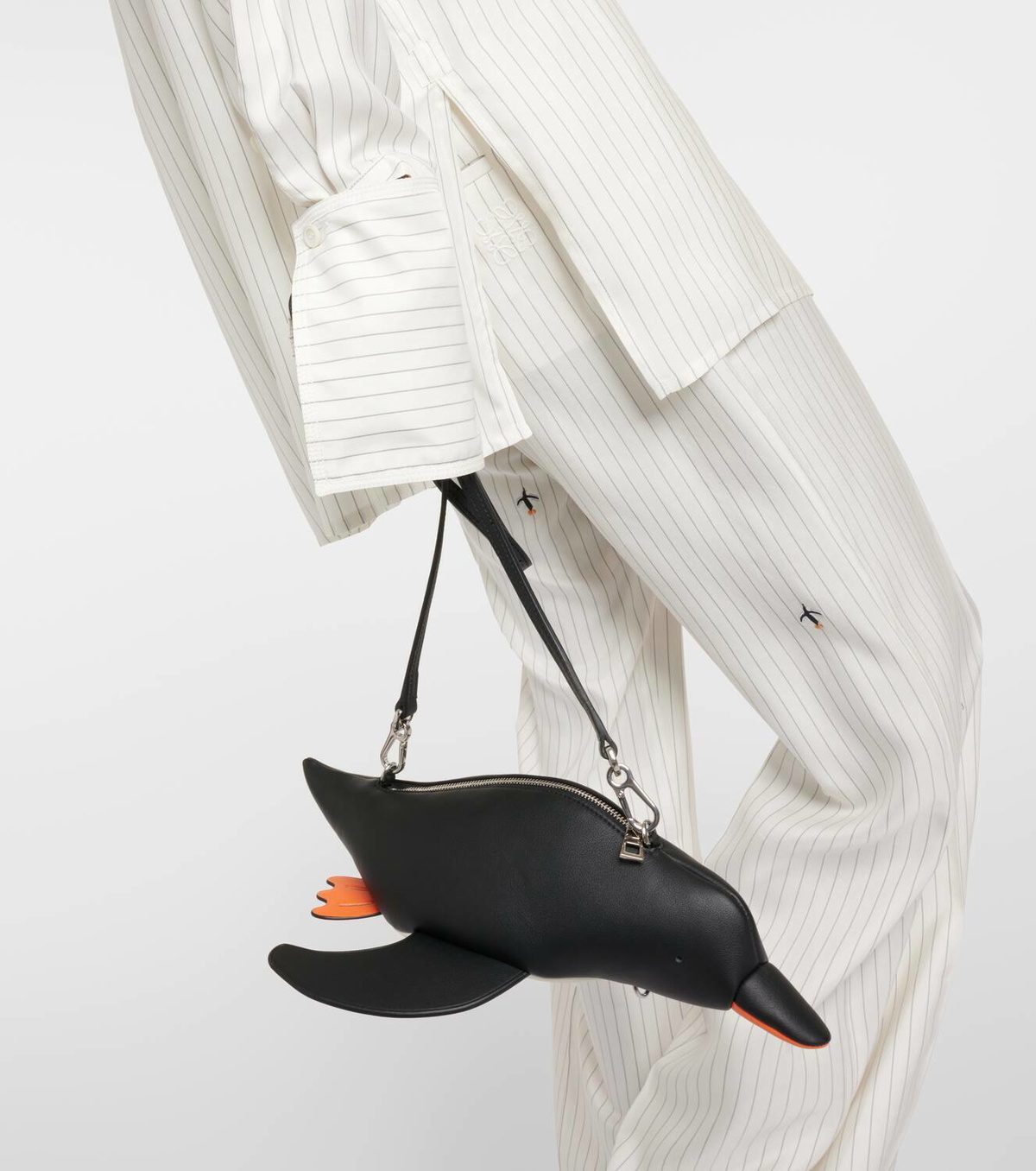 Loewe x Suna Fujita Penguin leather shoulder bag Loewe