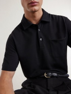 Zegna - Cotton-Jersey Polo Shirt - Black