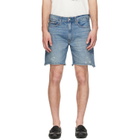 Polo Ralph Lauren Blue 8-Inch Vintage Classic Cutoff Denim Shorts