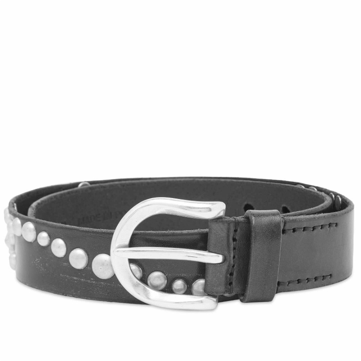 Photo: Our Legacy Women's Star Fall Studded Belt in Black Bridle