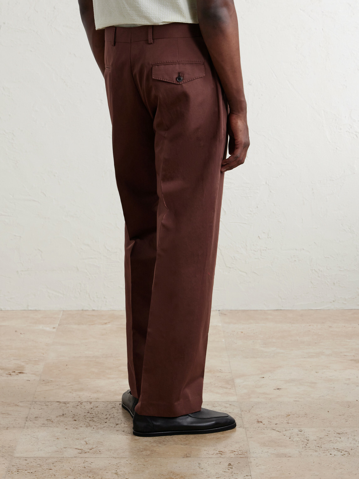 Paul Smith - Straight-Leg Cotton and Linen-Blend Twill Trousers - Brown