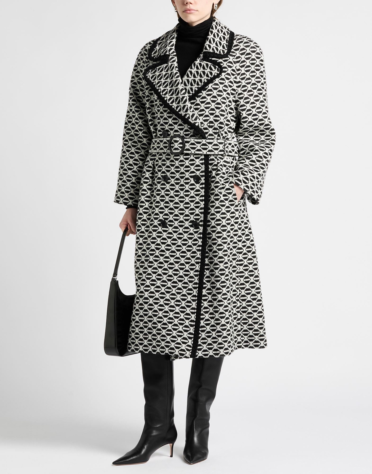 Alberta Ferretti Womens Coat in Black