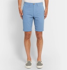 Beams Plus - Ivy Slim-Fit Cotton-Seersucker Shorts - Men - Light blue