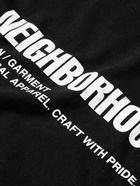 Neighborhood - Logo-Print Cotton-Jersey T-Shirt - Black