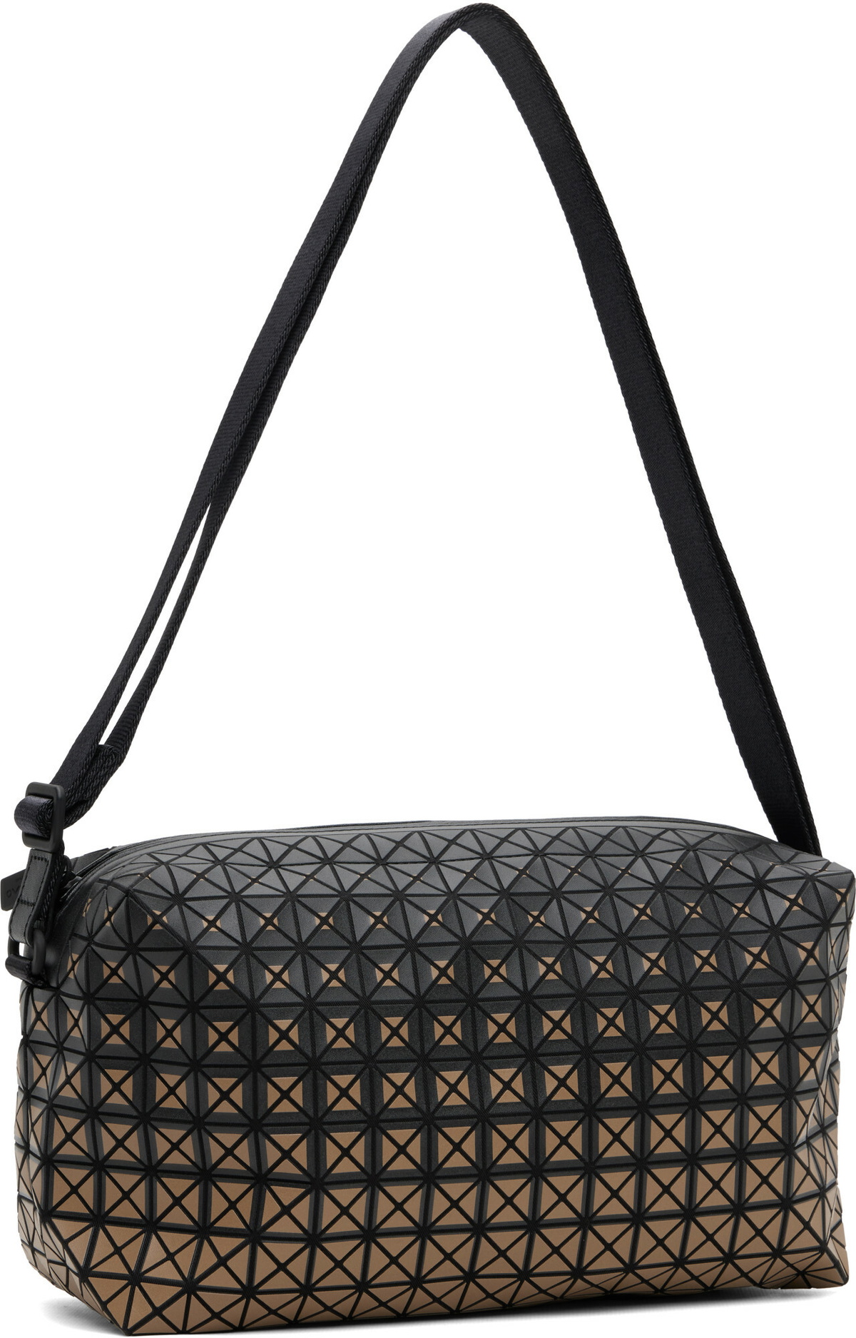 BAO BAO ISSEY MIYAKE Black & Brown Saddle Bag