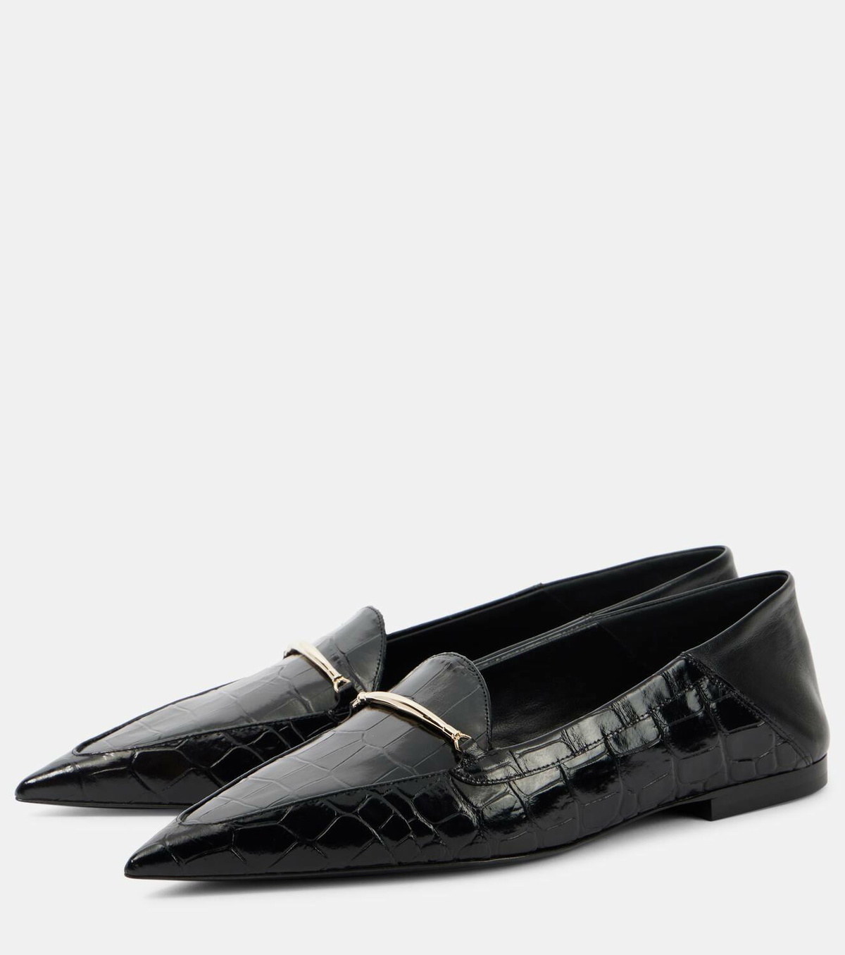 Victoria Beckham Morsetto croc-effect leather loafers