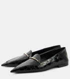 Victoria Beckham Morsetto croc-effect leather loafers