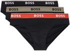 BOSS Three-Pack Black Briefs