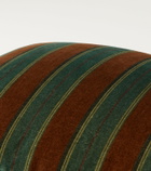 The House of Lyria Gigliola striped cotton and linen cushion