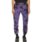 Psychworld Purple and Black Tie-Dye Logo Lounge Pants