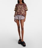 The Attico Bandana oversized cotton jersey T-shirt