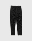 C.P. Company Stretch Satin Piece Dyed Pants   Cargopant Black - Mens - Cargo Pants
