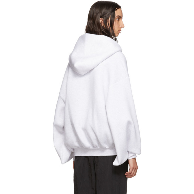 Fumito Ganryu White Kimono Zip-Up Parka Hoodie Fumito Ganryu