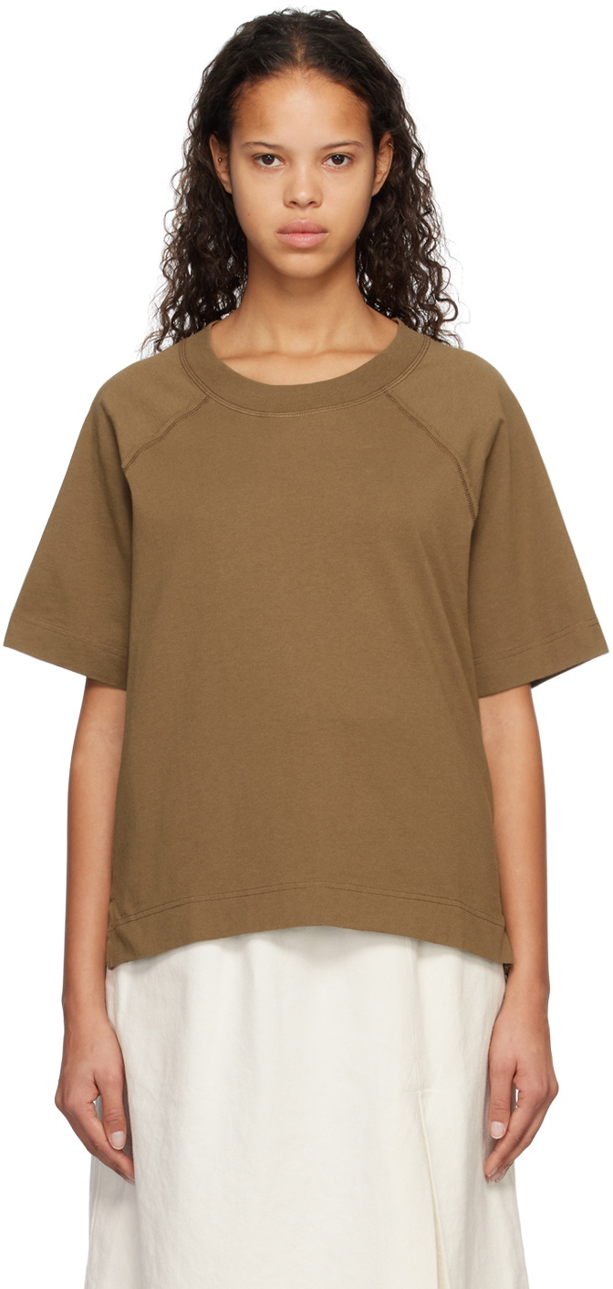 Margaret Howell Tan Raglan T-Shirt