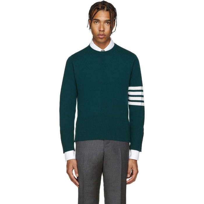 Photo: Thom Browne Green Cashmere Pullover
