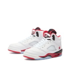 Air Jordan 5 Retro OG GS Sneaker in Sail/Red/Coconut Milk