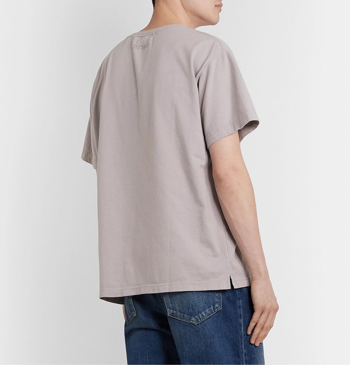 chimala TOP GRAY VINTAGE CREW SWEAT（Women's Fitted Crewneck