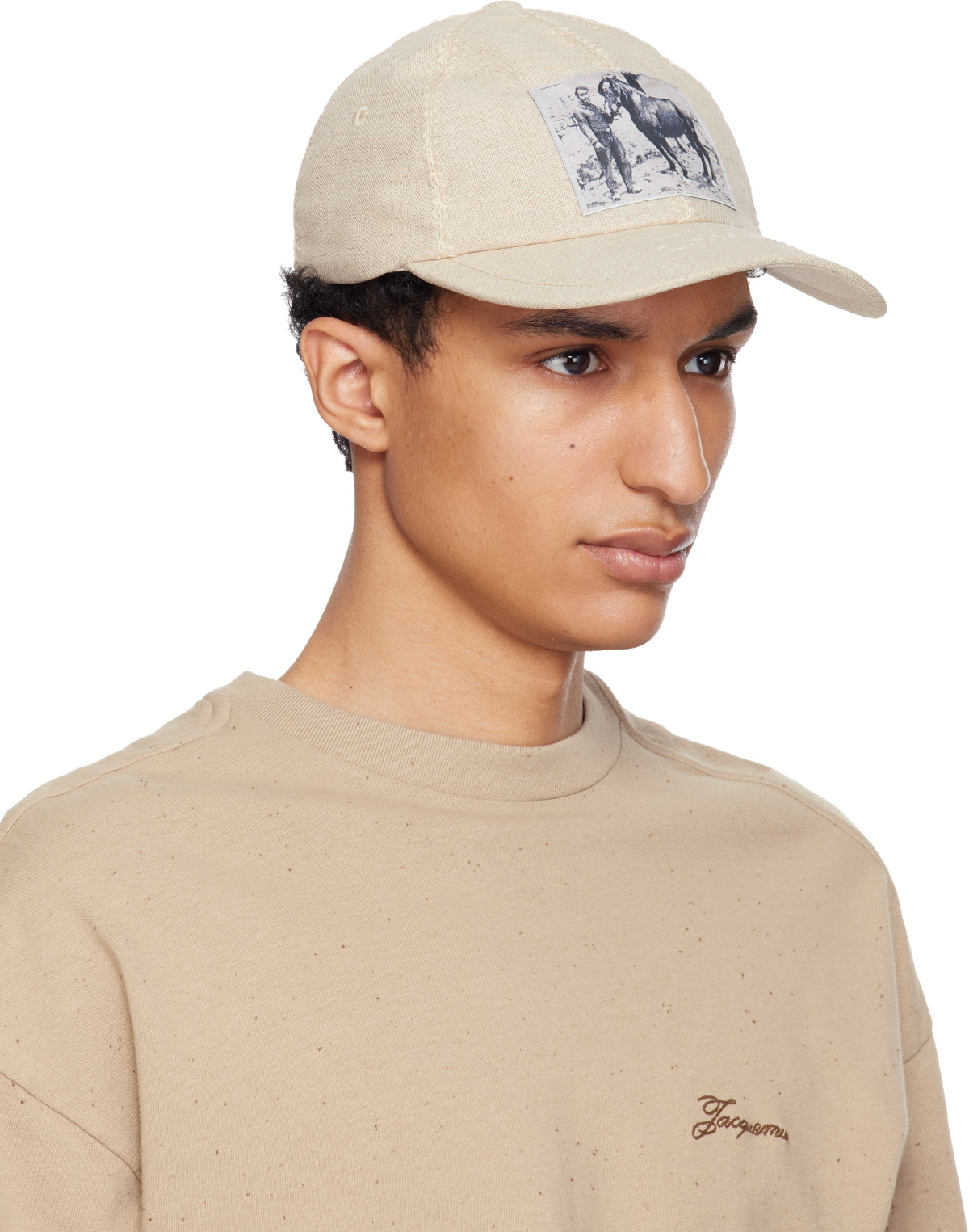 JACQUEMUS Beige 'The Paysan' Baseball Cap