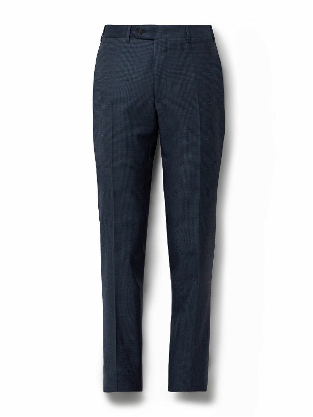 Photo: Canali - Slim-Fit Checked Super 130s Wool Suit Trousers - Blue