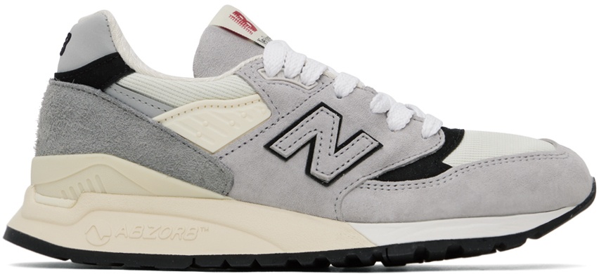 Photo: New Balance Gray & Beige Made In USA 998 Sneakers