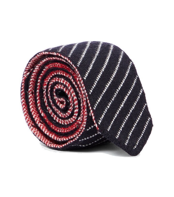 Photo: Thom Browne - Striped knit tie