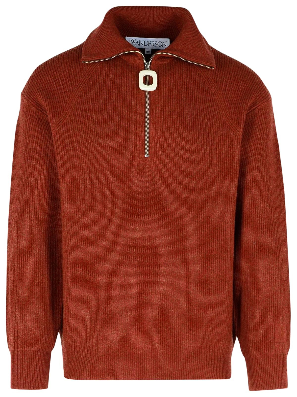 J.W. Anderson Leather Patchpocket High Neck Knit JW Anderson