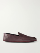 John Lobb - Kingston II Collapsible-Heel Full-Grain Deerskin Loafers - Burgundy