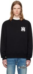 AMIRI Black MA Core Logo Crew Sweatshirt
