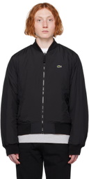 Lacoste Black Patch Reversible Bomber Jacket