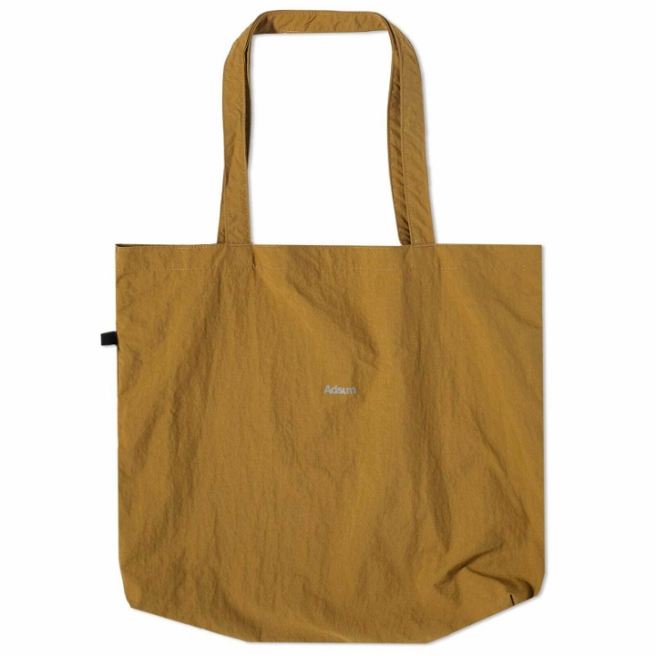 Photo: Adsum Men's Walnut Packable Tote Bag in Coyote