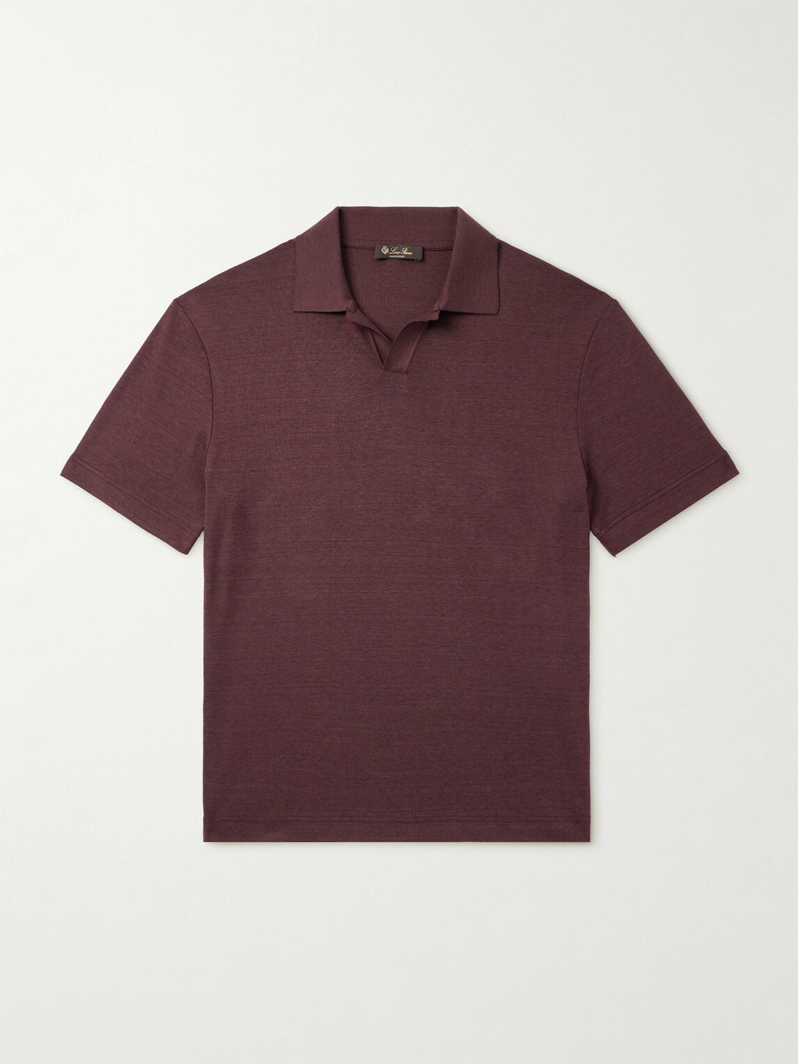 Loro Piana - Valpiana Silk and Cotton-Blend Polo Shirt - Brown