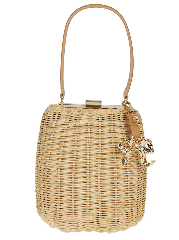 Photo: self-portrait Brown Rattan Bag With Keychain