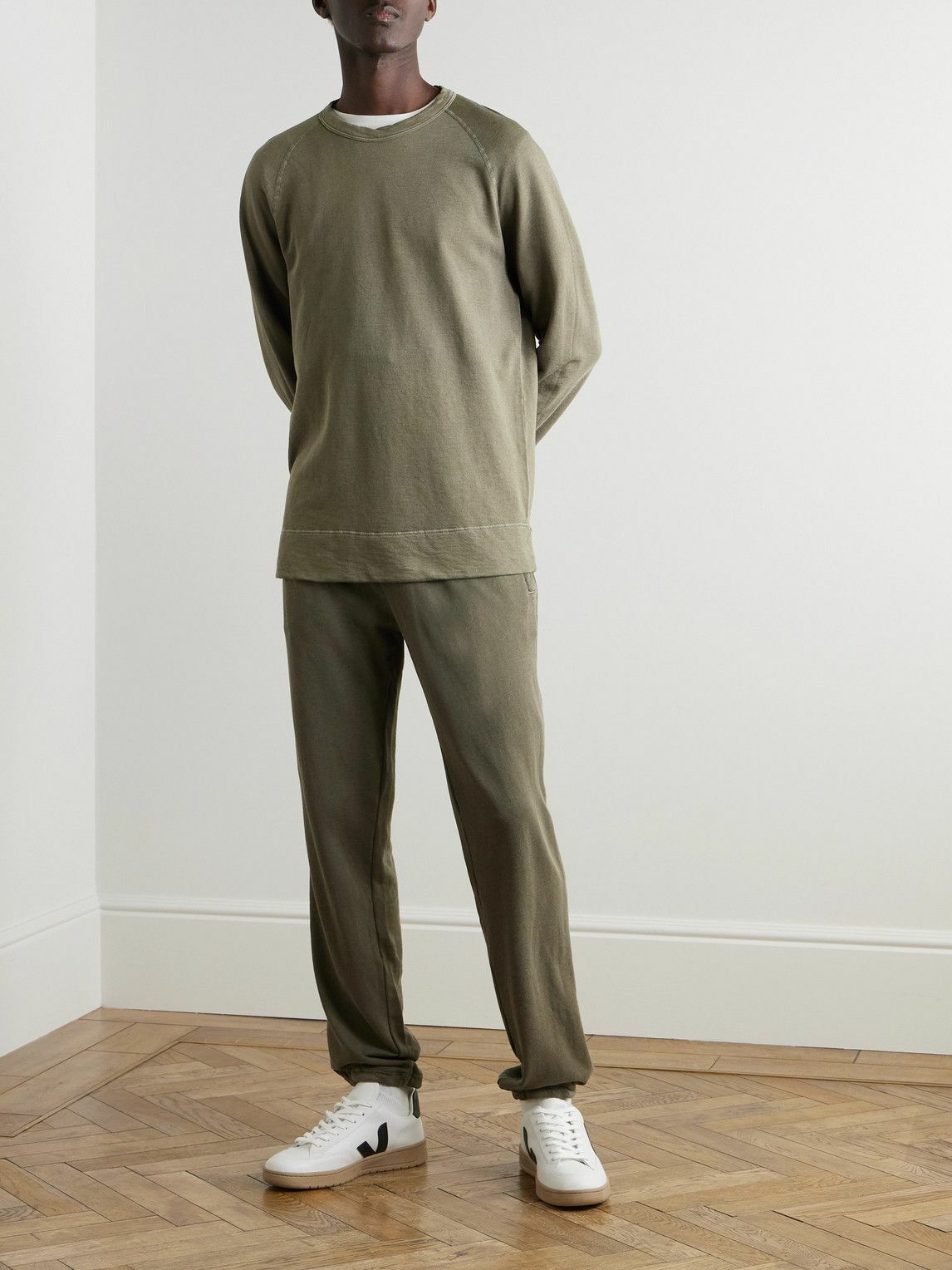 James Perse - Straight-Leg Cotton-Jersey Sweatpants - Green