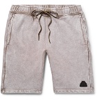 Cav Empt - Acid-Washed Loopback Cotton-Jersey Drawstring Shorts - Gray