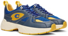 Coach 1941 Blue Leather Tech Runner Sneakers