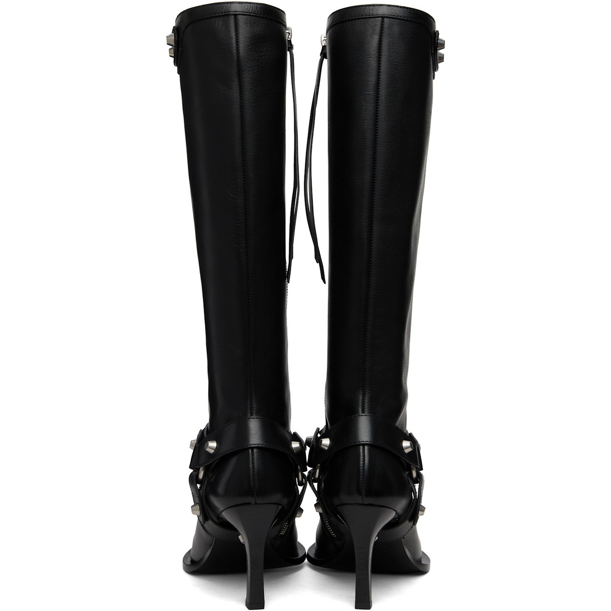 Balenciaga Black City Harness Tall Boots