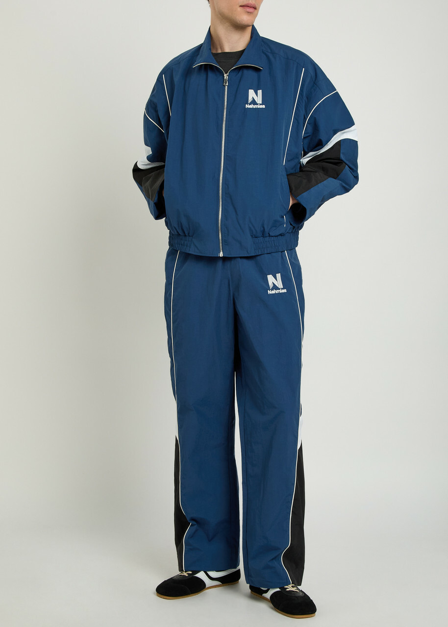 Nahmias Warm Up Panelled Shell Jacket Blue