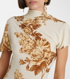 Magda Butrym Floral scarf-detail midi dress