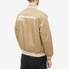 Men's AAPE AAPE Now Baseball Jacket in Beige