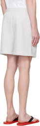 SKIMS Gray Fleece Lounge Relaxed Shorts
