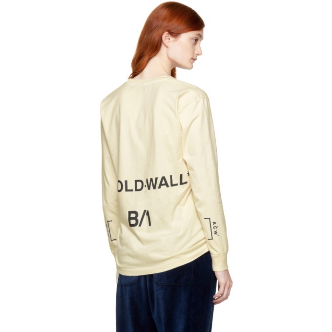 A-Cold-Wall* Off-White Long Sleeve Signature B/1 T-Shirt A-Cold-Wall*